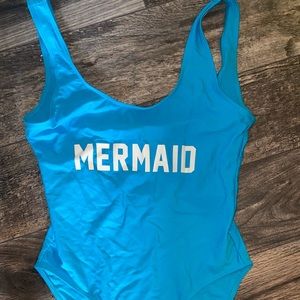 One Piece Mermaid Bathing Suit